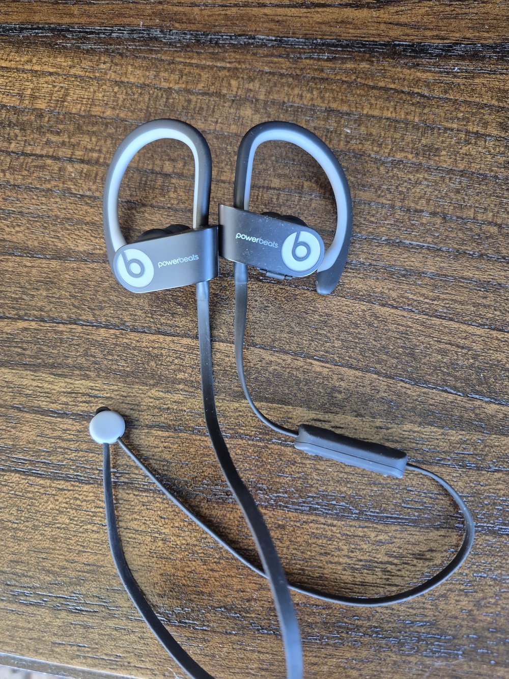 Beats by Dre Powerbeats Wireless Earphones in Black and Light Blue